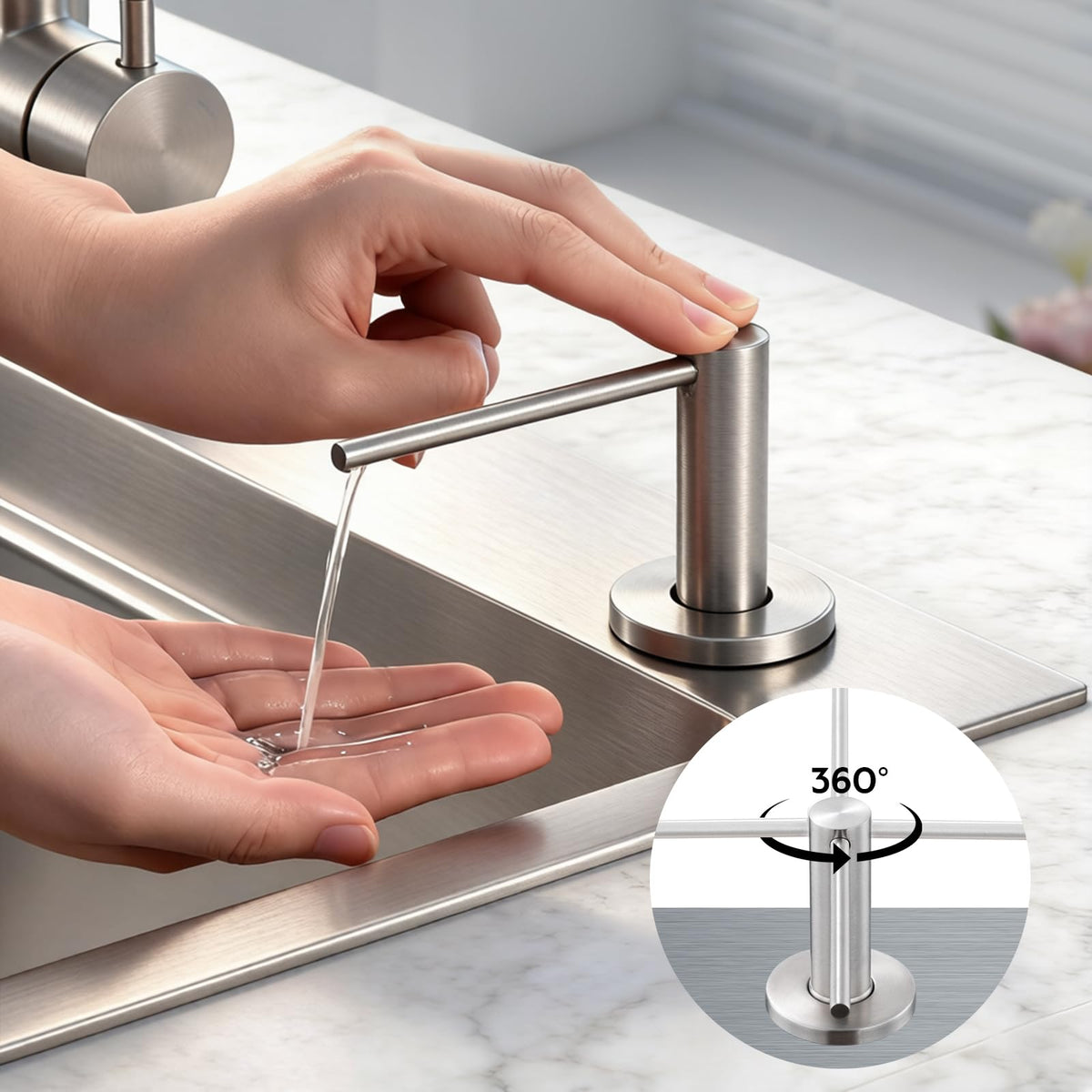 GAPPO 17oz built-in bottle reduces refills during chores.
