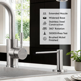 GAPPO brushed nickel finish emphasizes durability and style.