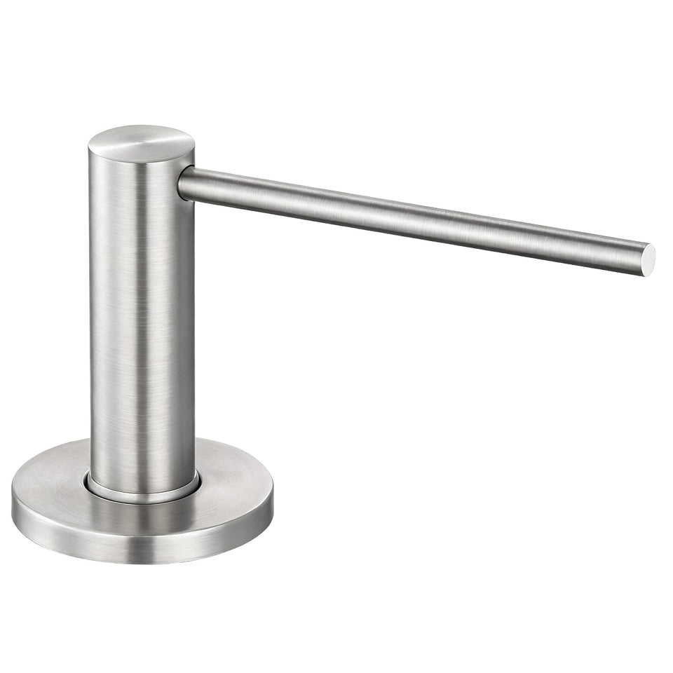 GAPPO soap dispenser for kitchen sink in brushed nickel finish.