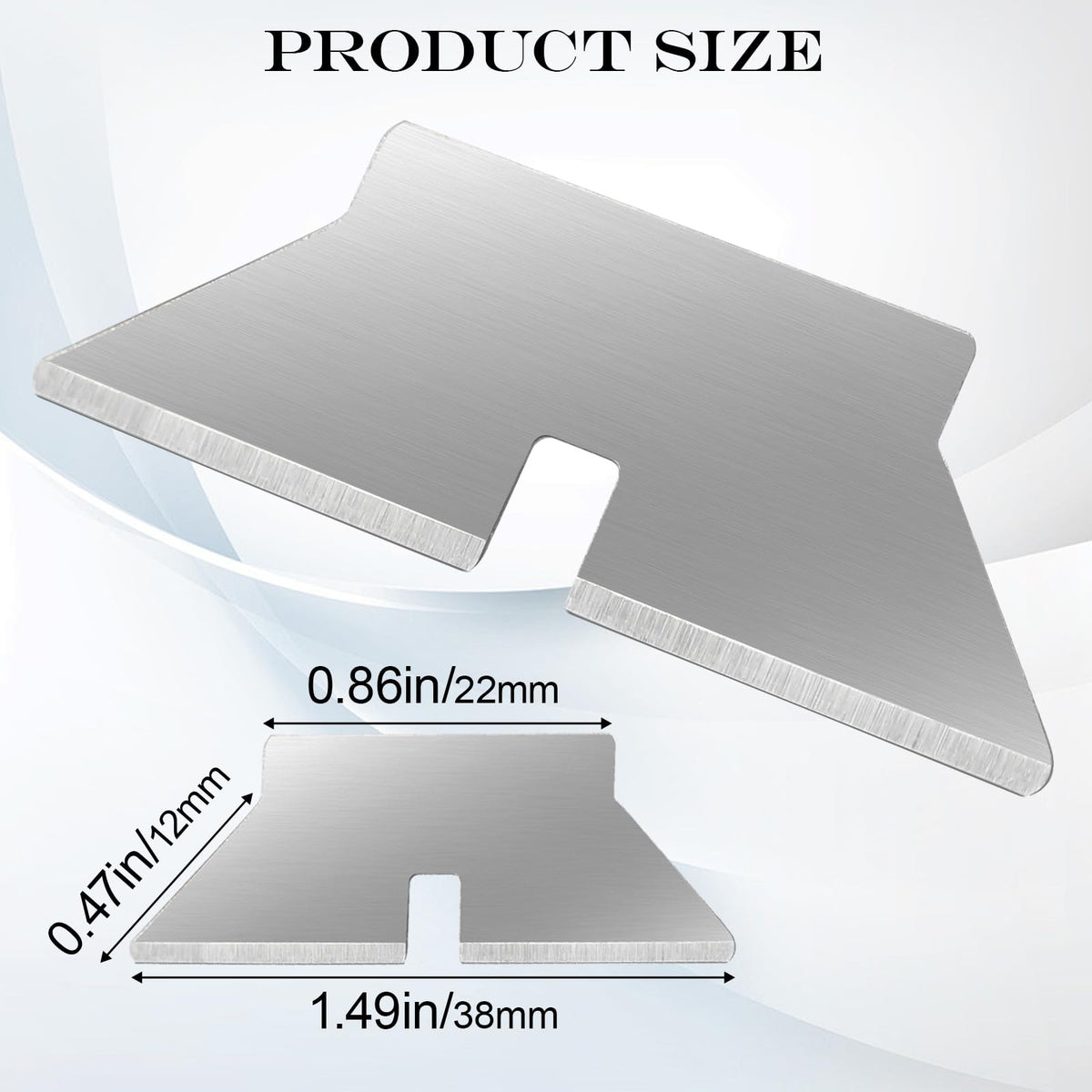 GAQUECY chip-free steel blades offer durable, clean cuts for long-lasting performance.
