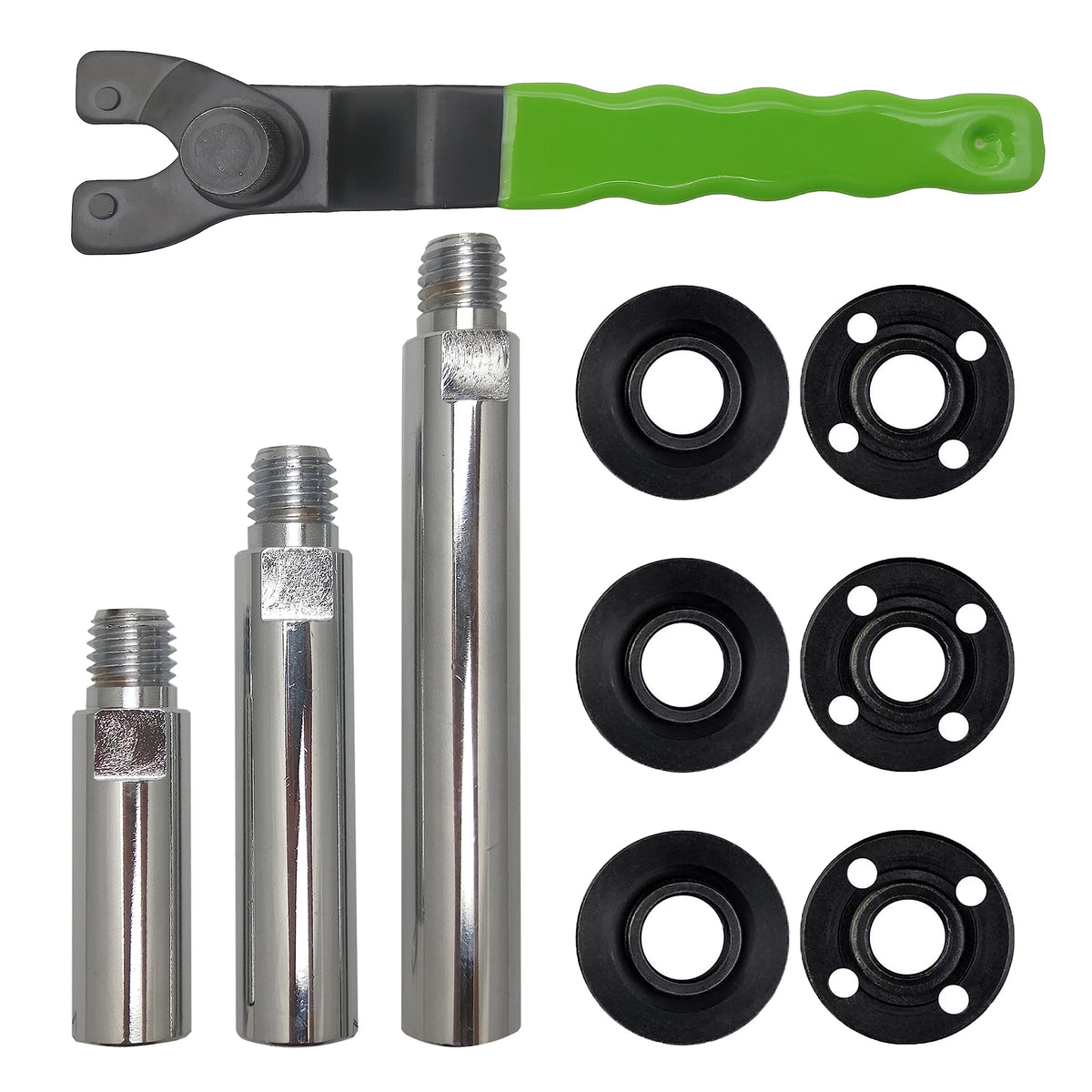 Gaquolam extension shaft 3in shown, reach tight spaces with precision during grinding tasks