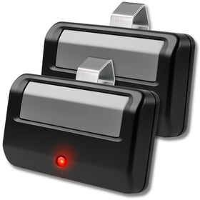 Garage Stop 891LM remote front view highlighting universal compatibility with Chamberlain, LiftMaster, and Craftsman