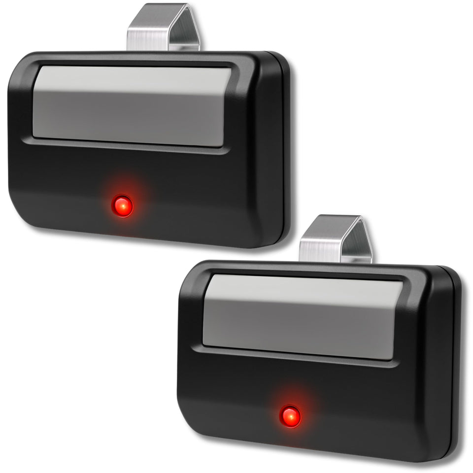 Garage Stop 891LM remote compatible with Chamberlain, LiftMaster and Craftsman openers for universal use.