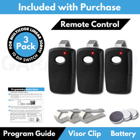 GARAGE STOP compact remote fits in hand for quick access