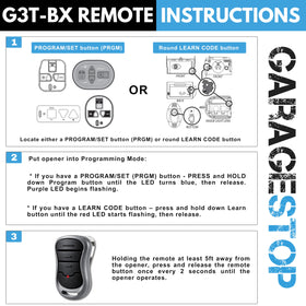 Garage Stop visor clip ready for driver-seat operation.