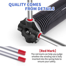 Garagespringf2c non-slip handle grip provides secure control for precision work.