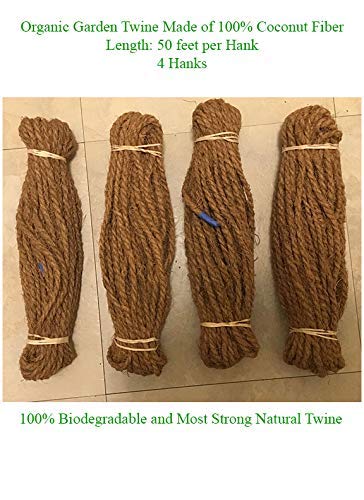 Garden Twine coconut fiber twine hanks for continuous length and easy use