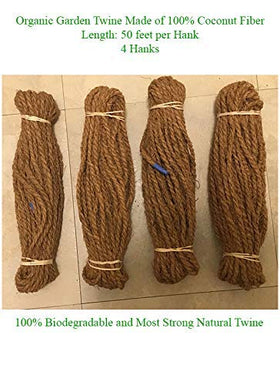 Garden Twine coconut fiber twine hanks for continuous length and easy use
