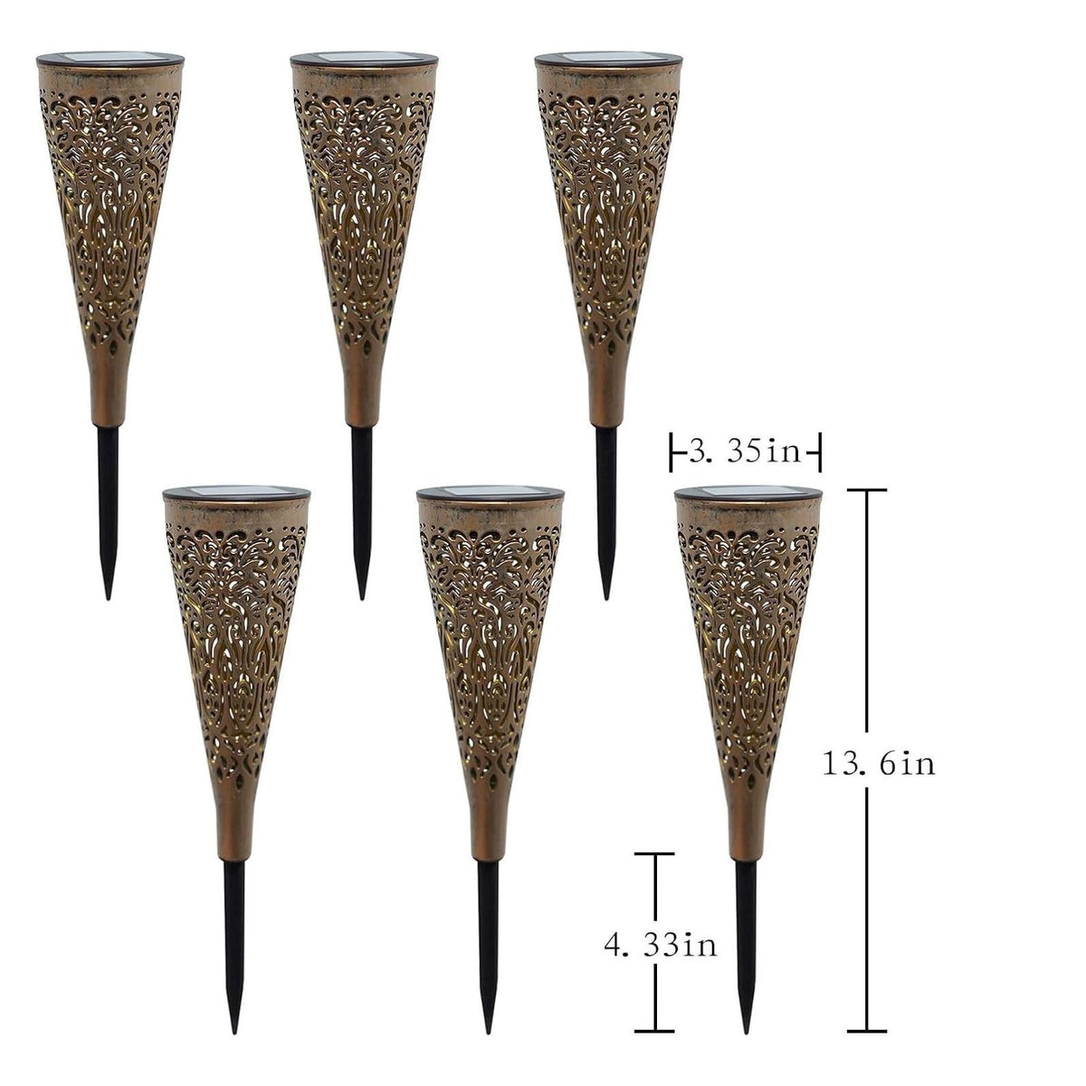 Gardencave mandala solar lights enhance backyard ambiance after dark.