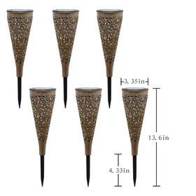 Gardencave mandala solar lights enhance backyard ambiance after dark.