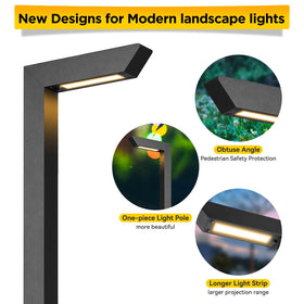 Gardencoin 3CCT path light installation guide along garden edge.