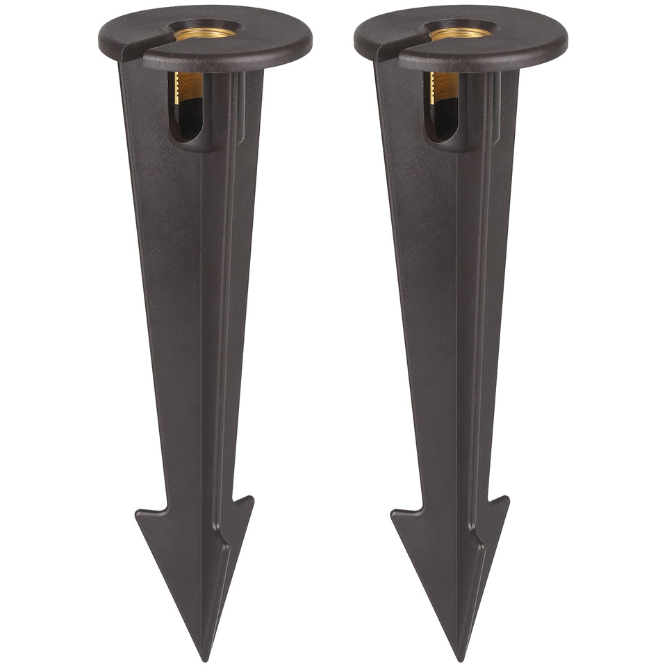 Gardencoin ABS ground spike with brass insert for durable outdoor mounting