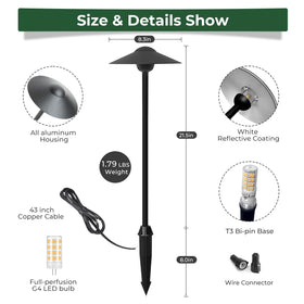 Gardencoin aluminum housing provides durable outdoor lighting against weather