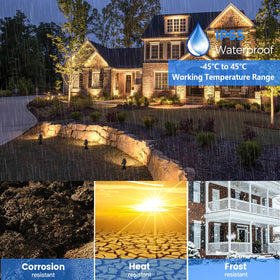 Gardencoin solid brass outdoor spotlight showcasing warm 2700K for cozy spaces