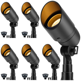 Gardencoin low voltage landscape spotlight six-pack for flexible outdoor lighting