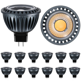 Gardencoin MR16 LED bulb with 450 lumens for warm landscape accents.