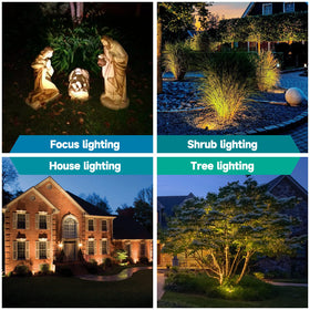 Gardencoin solid brass outdoor spotlight with copper cable