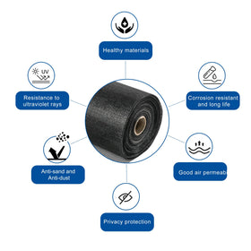 Gardenova fiberglass window screen roll with 18x16 weave for precise bug blocking.
