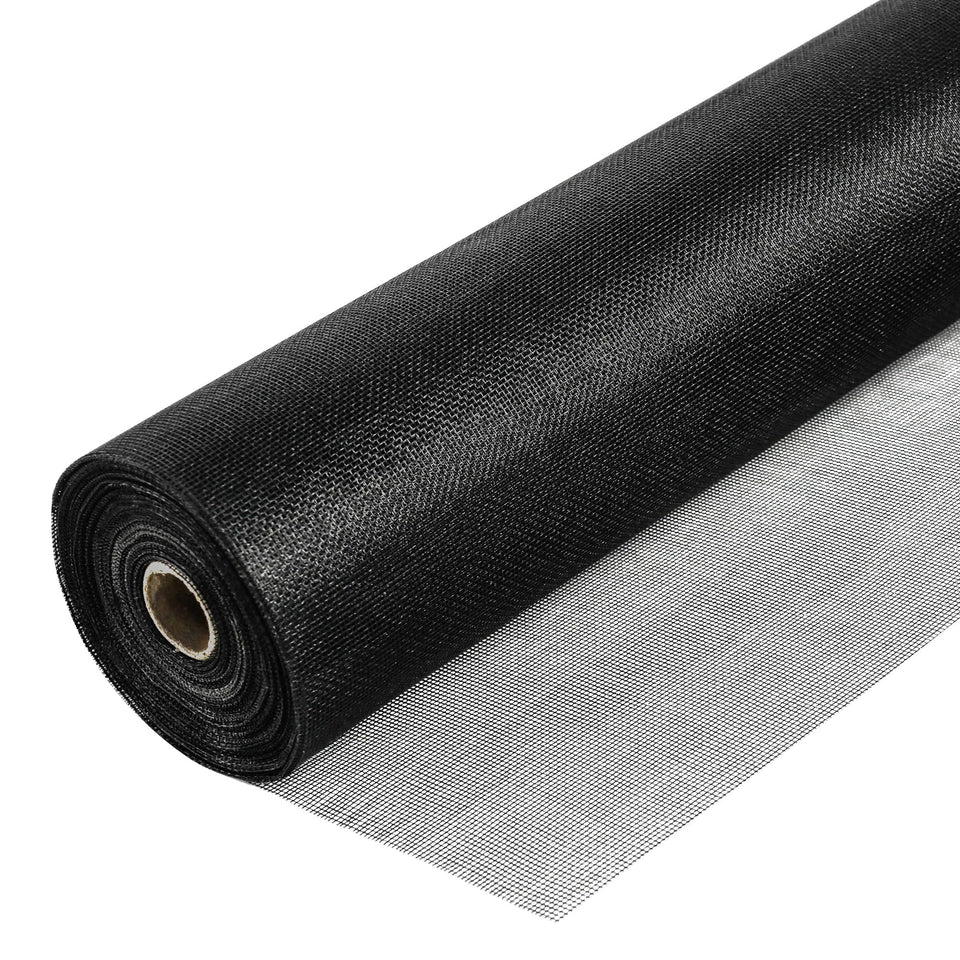 Gardenova window screen mesh 59in x 100ft for durable insect protection and fresh air.