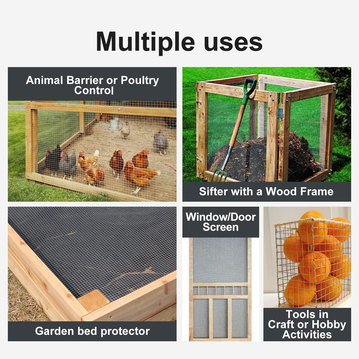 Garden Tailor hardware cloth yard setup protects garden beds and coops.