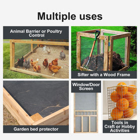 Garden Tailor hardware cloth yard setup protects garden beds and coops.