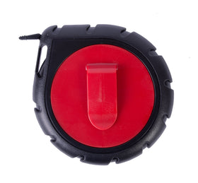 Red and black finish enhances visibility during wiring projects.