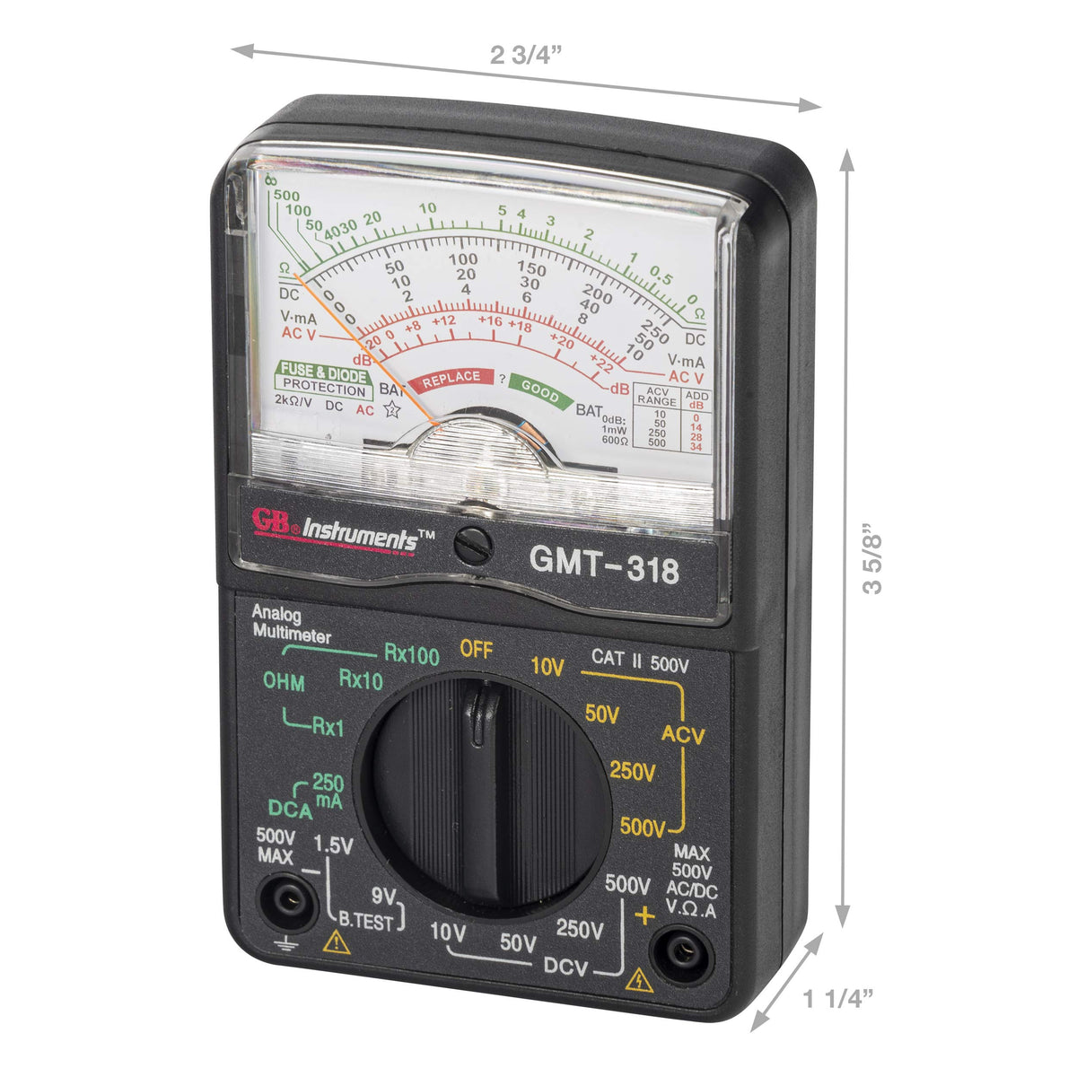 Gardner Bender GMT-318 battery compartment ready for field testing.