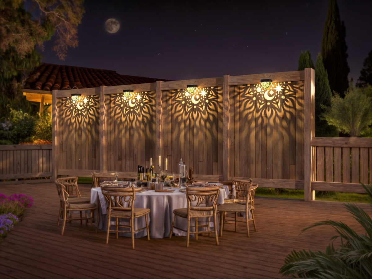Gardsee waterproof LED lights powered by sun for garden perimeter lighting.