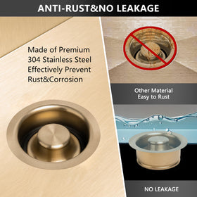 Garmaing 304 stainless steel construction ensures long-lasting performance.