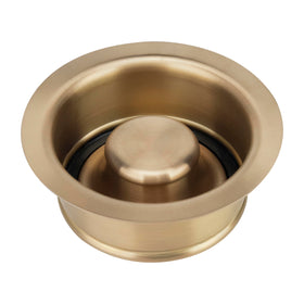 Garmaing Champagne Bronze Garbage Disposal Flange in brushed gold finish for premium kitchen aesthetics.