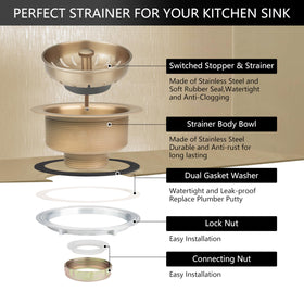 Garmaing Champagne Bronze three-and-a-half-inch fit ensures broad compatibility