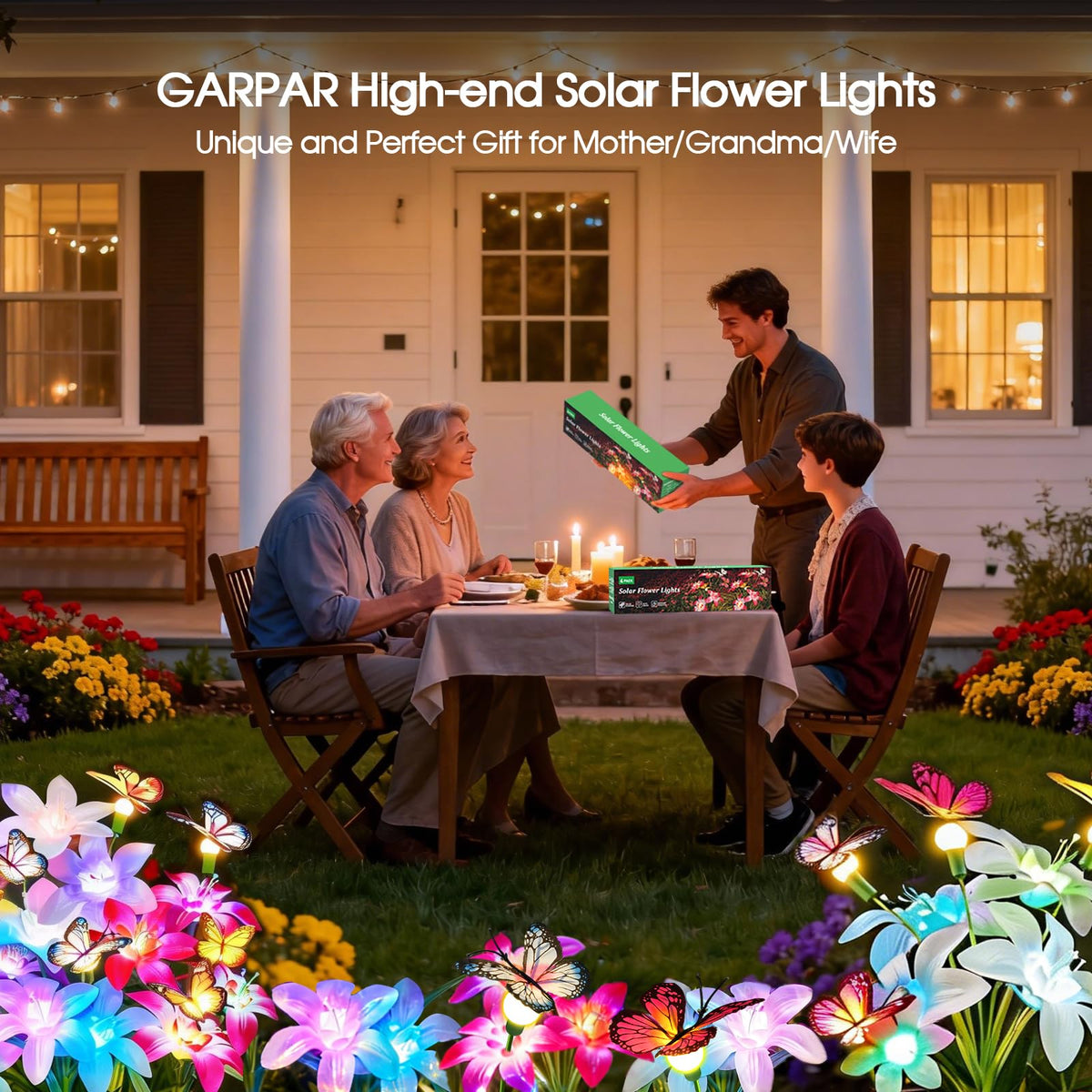 Garpar lights provide long-lasting night illumination powered by sunlight.
