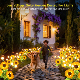 Garpar solar lights feature brighter LED beads for vivid nighttime scenes.