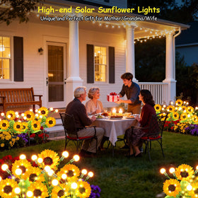 Garpar solar lights install easily with auto on/off for hassle-free setup.