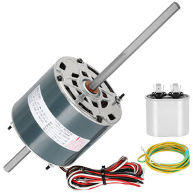 Garsoo RV AC fan motor front view shows compact, install-friendly design for RV use.