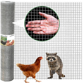 Gartist hardware cloth 19ga half-inch openings on a 48x100 roll for outdoors