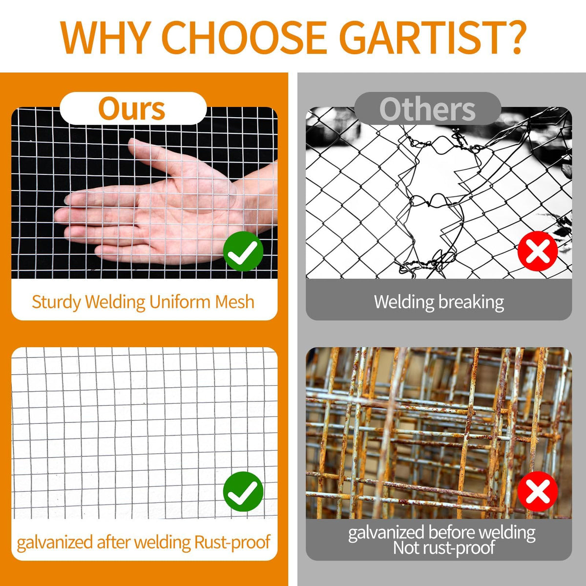 Gartist hardware cloth garden fence setup protecting plants from pests