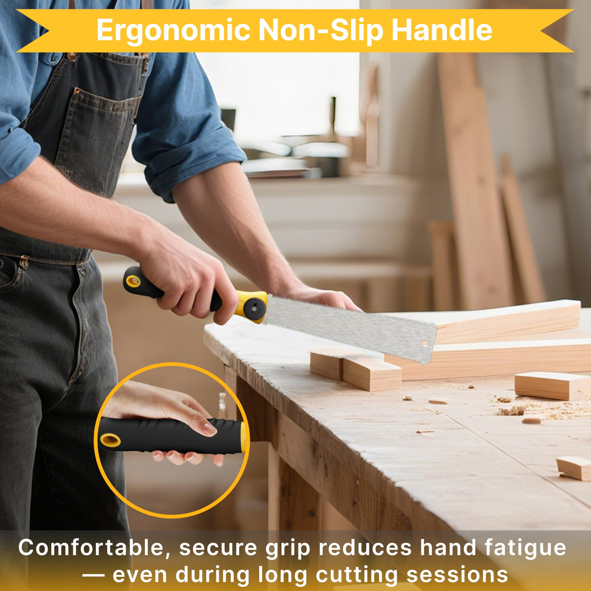 GARTOL ergonomic handle provides comfortable, steady control.