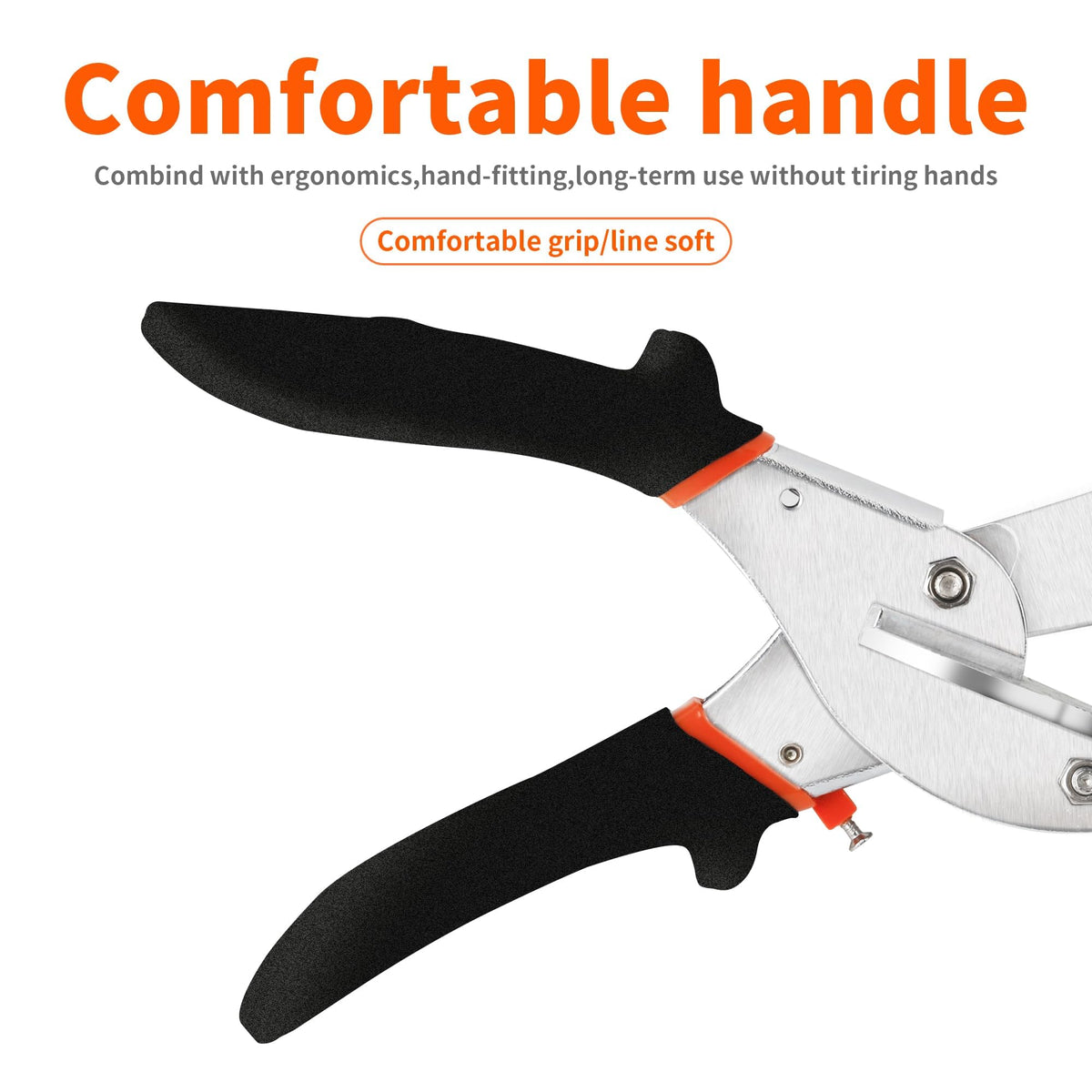 GARTOL miter shears cutting PVC trunking and softwood with ease