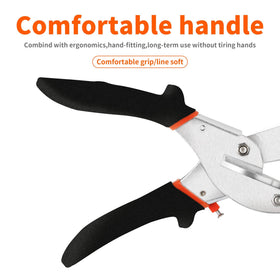 GARTOL miter shears cutting PVC trunking and softwood with ease