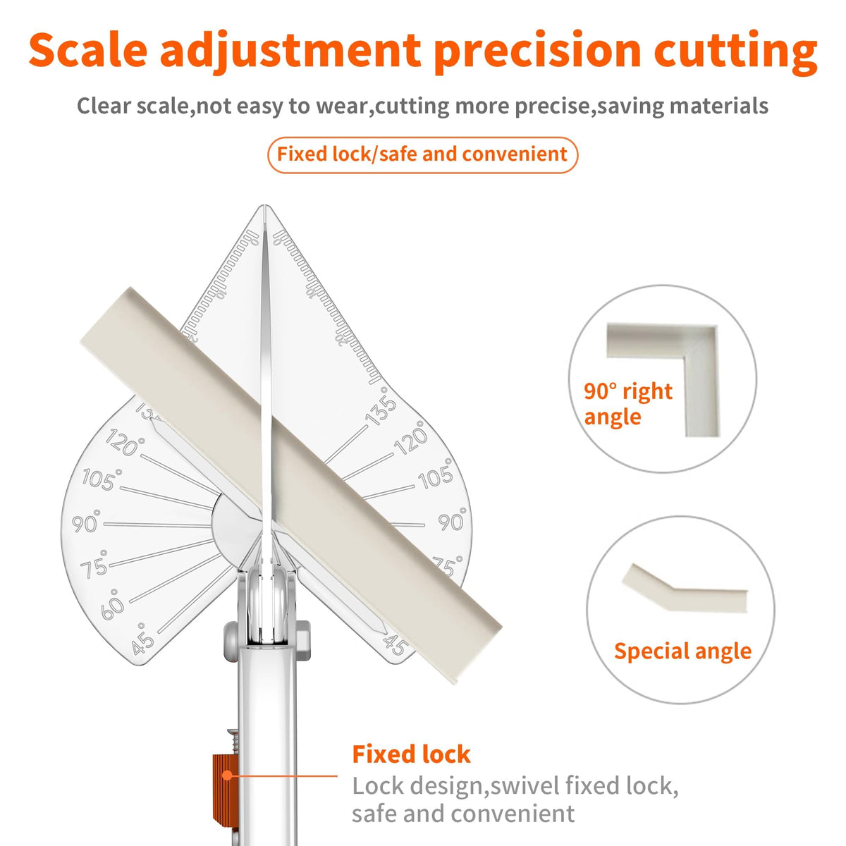 Ergonomic rubber handles on GARTOL miter shears reduce fatigue