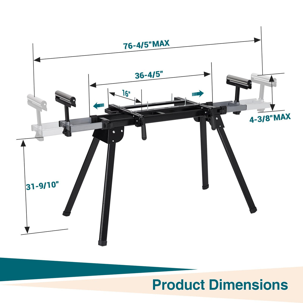 Tool-free assembly on Garvee stand saves time before cuts
