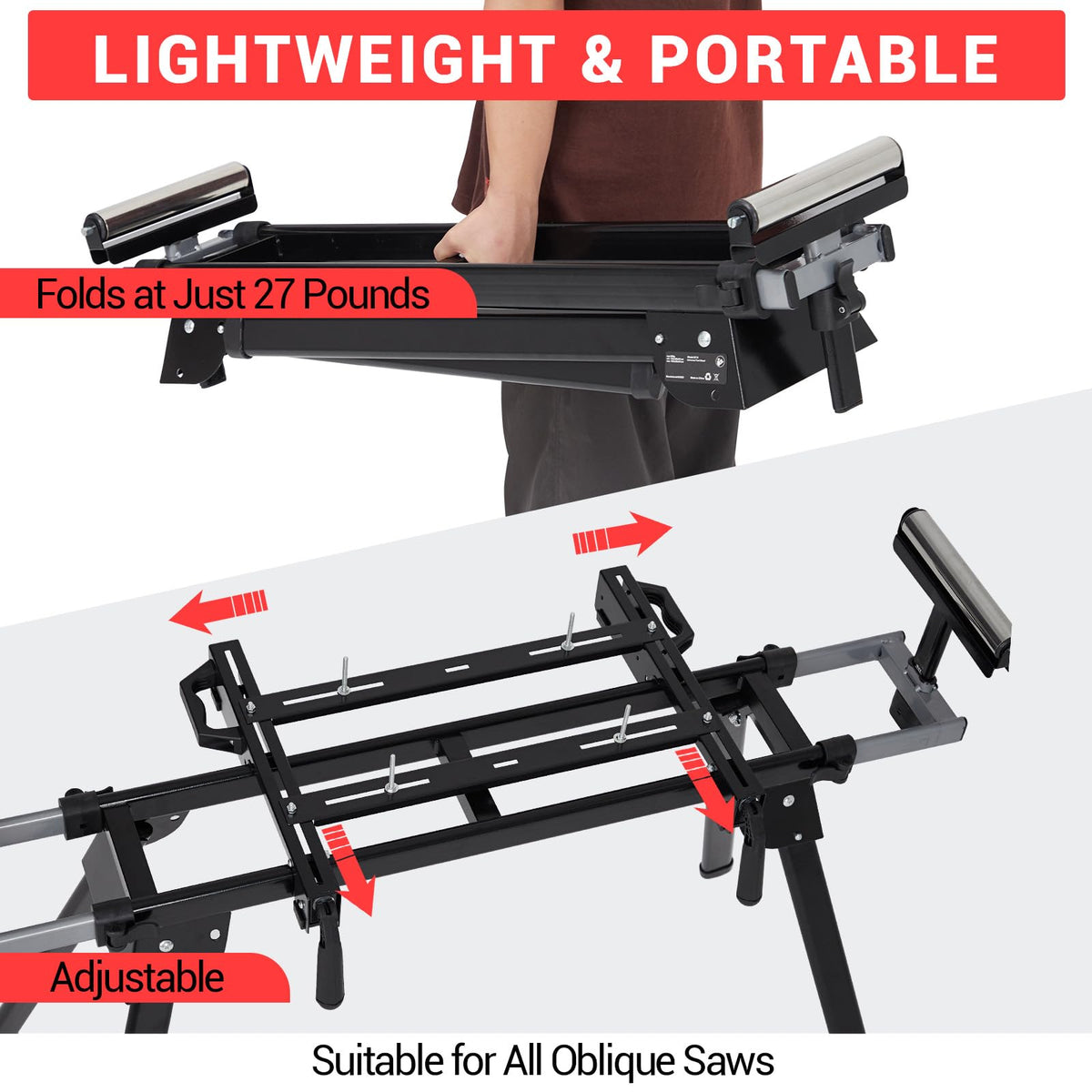 Near-universal compatibility with most miter saws on Garvee stand