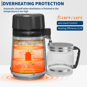 GarveeHome Water Distiller compact countertop design fits small spaces neatly.