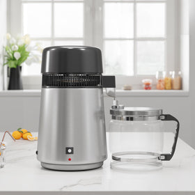 GarveeHome Water Distiller front view on a kitchen counter for reliable hydration.