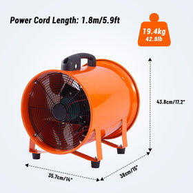 GarveeTech portable blower with integrated handle for easy transport.