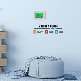 Garystat thermostat digital display enables quick temperature checks.