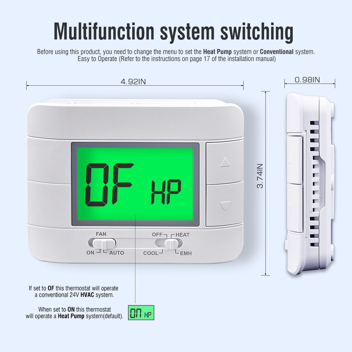 Garystat humidity monitor shows room moisture levels at a glance.