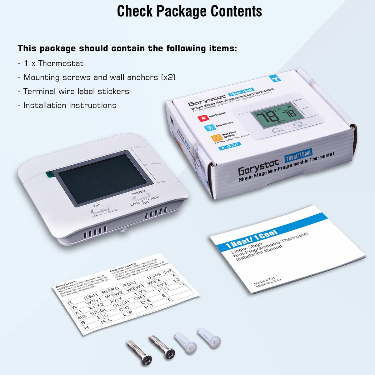 Garystat 2-year warranty and 24h support for peace of mind