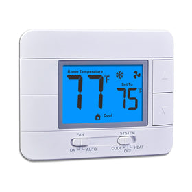 Garystat upgraded thermostat with blue LCD display for easy viewing day and night
